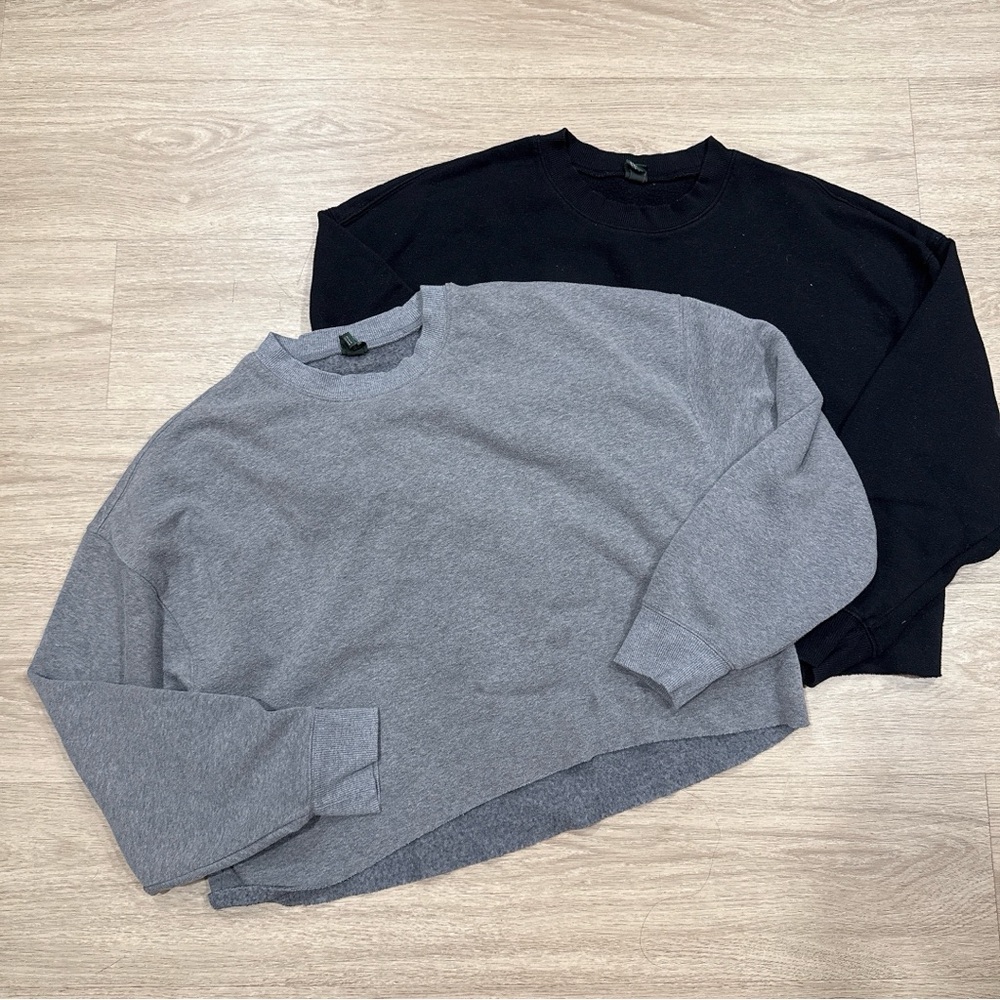 Wild Fable Black and Gray Sweatshirt Set XL XXL